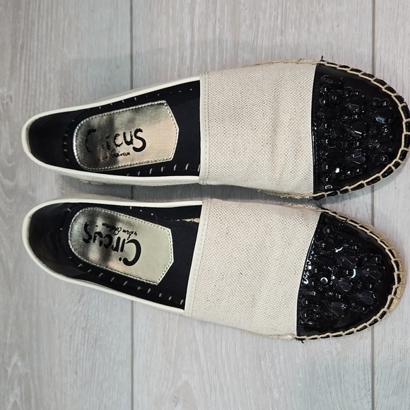 Sam Edelman Women's Linda Beige & Black Espadrilles Loafer Slip On Shoes 8 - Picture 4 of 13